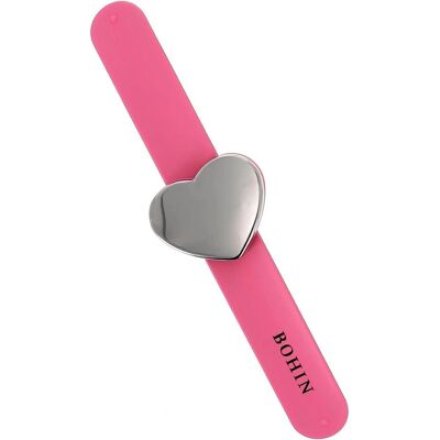 Bohin - Bracelet porte-épingles magnétique - Rose - Bracelet - Publicité Bohin - Bracelet porte-épingles magnétique - Rose - Bracelet - Publicité