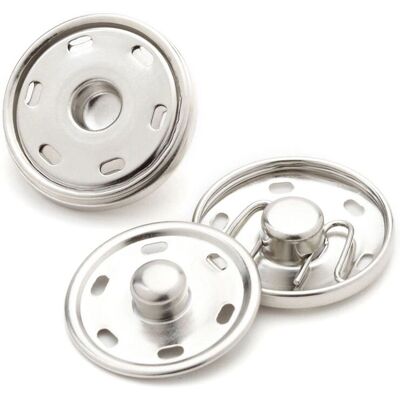 Bohin - 30mm - Argent - Stainless brass - Button - Publicité Bohin - 30mm - Argent - Stainless brass - Button - Publicité