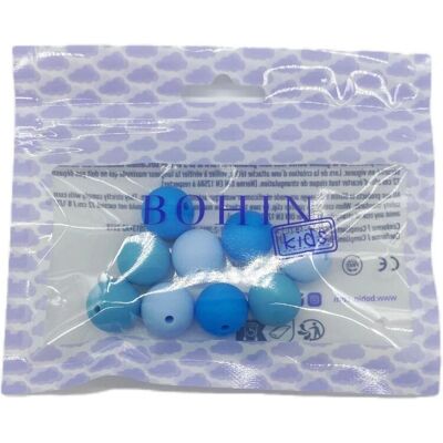 Bohin - BOHIN kids beads - Bleu - 15mm - Beads - Publicité Bohin - BOHIN kids beads - Bleu - 15mm - Beads - Publicité
