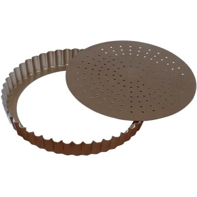Gobel - Moule à tarte rond cannelé - Antiadhérent, fond amovible - 28cm - Publicité Gobel - Moule à tarte rond cannelé - Antiadhérent, fond amovible - 28cm - Publicité