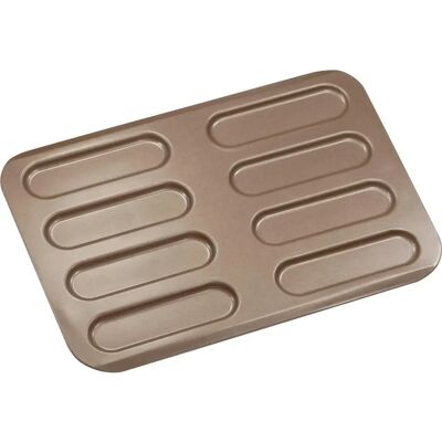 Gobel - Blacha do éclairs - Nieprzywierająca, 8 éclairs - 315x228 mm Gobel - Blacha do éclairs - Nieprzywierająca, 8 éclairs - 315x228 mm