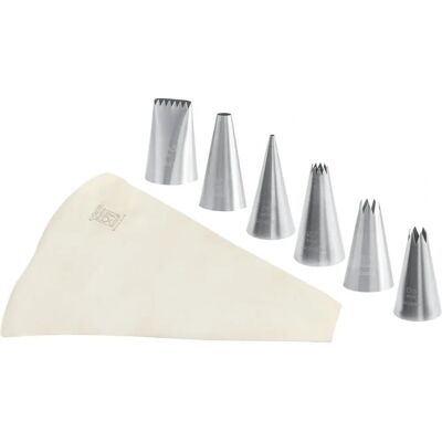 Set di 6 ugelli in acciaio Gobel - Sac à poche da 300 mm Set di 6 ugelli in acciaio Gobel - Sac à poche da 300 mm