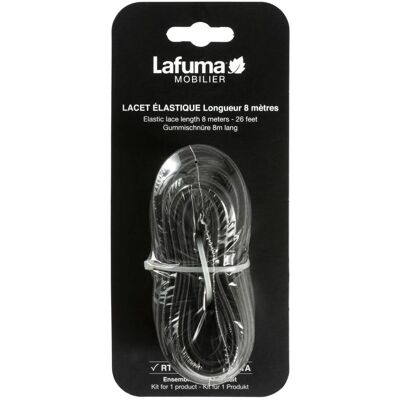 Fascia elastica Lafuma 8m - Nero - Accessori per sedie relax Fascia elastica Lafuma 8m - Nero - Accessori per sedie relax