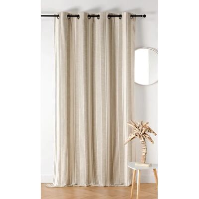 Home Maison Vertikal Randig Bomullsgardin - 145x265 Beige Home Maison Vertikal Randig Bomullsgardin - 145x265 Beige