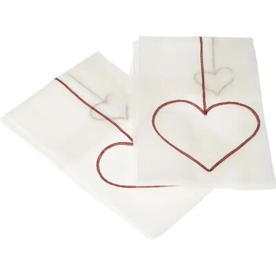 LINDER 0169 /06/64504/415/45 Tende - 45x90cm - Bianco/Rosso LINDER 0169 /06/64504/415/45 Tende - 45x90cm - Bianco/Rosso