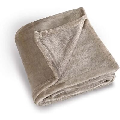 Pokrowiec Fleece Homemaison 130 x 180 cm - Taupe Pokrowiec Fleece Homemaison 130 x 180 cm - Taupe