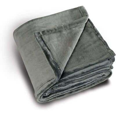 Cubierta de Fleece Homemaison 130 x 180 cm - Gris Cubierta de Fleece Homemaison 130 x 180 cm - Gris