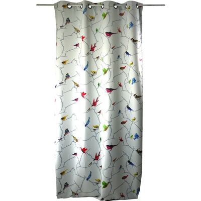 Linder Modèle - Rideau Occultant avec Petits Oiseaux Multicolores - Rideau - Publicité Linder Modèle - Rideau Occultant avec Petits Oiseaux Multicolores - Rideau - Publicité