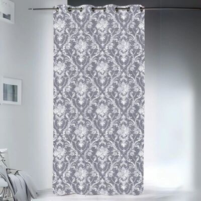 Rideau LINDER - Motif fleurs baroques - Décoration classique élégante Rideau LINDER - Motif fleurs baroques - Décoration classique élégante