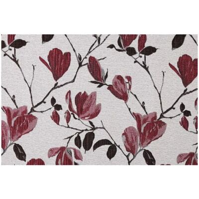 Cortina Magnolia Bordeaux de Home Maison - Floral, Filtrante de Luz, Poliéster Cortina Magnolia Bordeaux de Home Maison - Floral, Filtrante de Luz, Poliéster