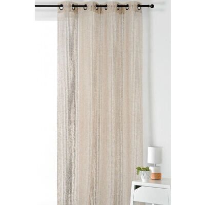 Rideaux beige Kerguelen de Linder - 140x260 cm - Publicité Rideaux beige Kerguelen de Linder - 140x260 cm - Publicité