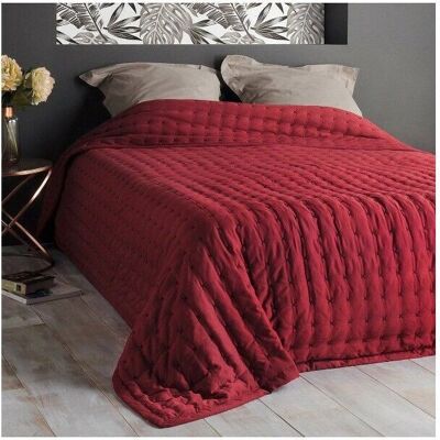 LINDER Couette rouge matelassée - Couverture - Publicité LINDER Couette rouge matelassée - Couverture - Publicité