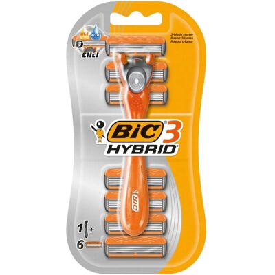 BIC - 3 Hybrid - Triple-Blade - Pivoting Head - Razor BIC - 3 Hybrid - Triple-Blade - Pivoting Head - Razor