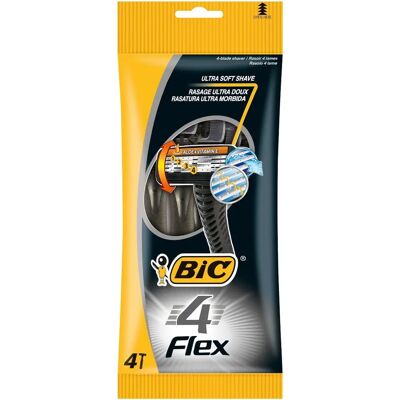 Rasoio Bic Flex 4 - Confezione da 4 usa e getta Rasoio Bic Flex 4 - Confezione da 4 usa e getta