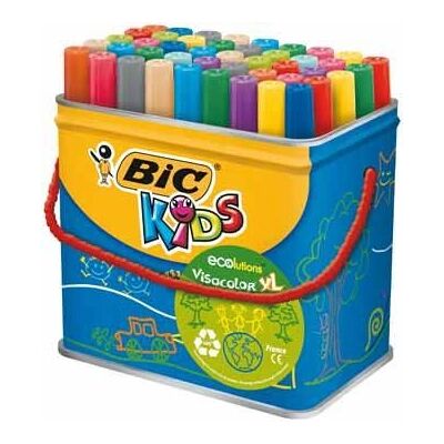 BIC Kids Visacolor XL Filcowy marker wielokolorowy - 48 szt BIC Kids Visacolor XL Filcowy marker wielokolorowy - 48 szt