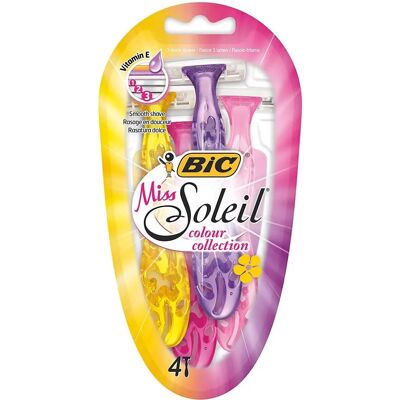 BIC Miss Soleil Väritehtaan Kokoelma Partahöylät - 4 kappale BIC Miss Soleil Väritehtaan Kokoelma Partahöylät - 4 kappale
