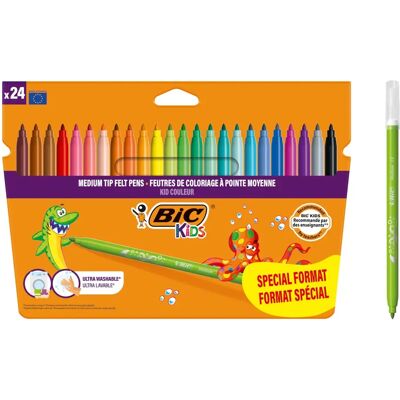 Bic Kids Multicolor Marker-Set - Mittelpunkts tip - Waschbar - 24 Farben Bic Kids Multicolor Marker-Set - Mittelpunkts tip - Waschbar - 24 Farben