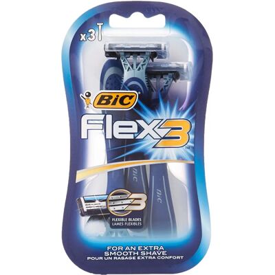 BIC Flex 3 Komfort Rasierer - Packung mit 3 BIC Flex 3 Komfort Rasierer - Packung mit 3