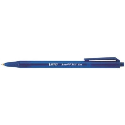 BIC Round Stic Clic Blau Clip-on Kugelschreiber - Kugelschreiber BIC Round Stic Clic Blau Clip-on Kugelschreiber - Kugelschreiber