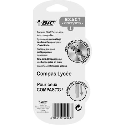 BIC 935712 Zirkel - Präzise, Rutschfest, Schutzspitze BIC 935712 Zirkel - Präzise, Rutschfest, Schutzspitze