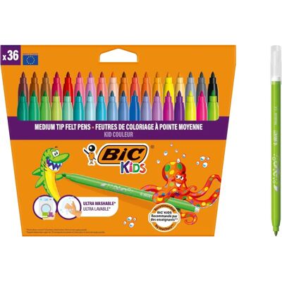 BIC Kids Kid Couleur Astuccio - Strumenti per Disegno Colorati per Bambini BIC Kids Kid Couleur Astuccio - Strumenti per Disegno Colorati per Bambini
