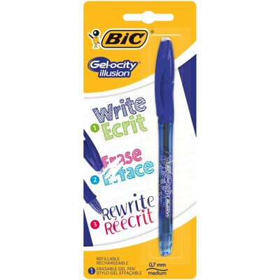 BIC Gelocity Illusion - Stylo à gel bleu - Moyen - Stylo à gel - Publicité BIC Gelocity Illusion - Stylo à gel bleu - Moyen - Stylo à gel - Publicité