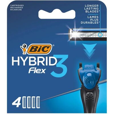 Ricambi rasoio BIC Hybrid 3 Flex da uomo Ricambi rasoio BIC Hybrid 3 Flex da uomo