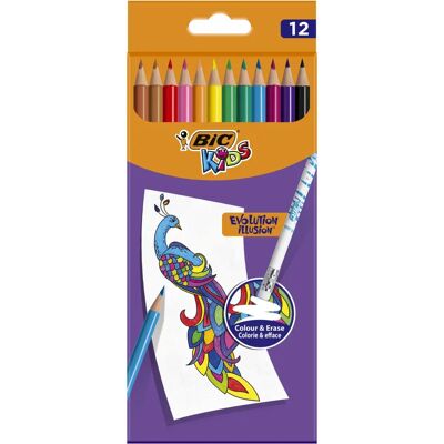 BIC 987868 Meerkleurige Uitwisbare Kleurpotloden - Kinderen 5+ BIC 987868 Meerkleurige Uitwisbare Kleurpotloden - Kinderen 5+