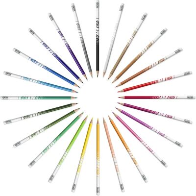 BIC Model - Meerkleurige Uitwisbare Kleurpotloden - 24 stuks BIC Model - Meerkleurige Uitwisbare Kleurpotloden - 24 stuks