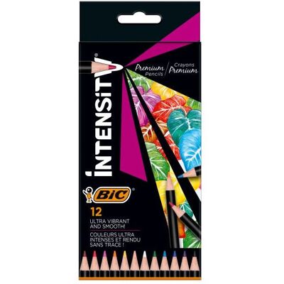 BIC Intensity Premium - 12 Lebendige Buntstifte - Künstlerbedarf BIC Intensity Premium - 12 Lebendige Buntstifte - Künstlerbedarf