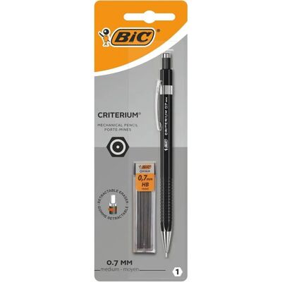 Crayon mécanique BIC Criterium - 0,7mm - Noir - Publicité Crayon mécanique BIC Criterium - 0,7mm - Noir - Publicité