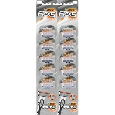 Jednorazowe golarki Bic Flex 5 - 10 sztuk - Golarki Jednorazowe golarki Bic Flex 5 - 10 sztuk - Golarki