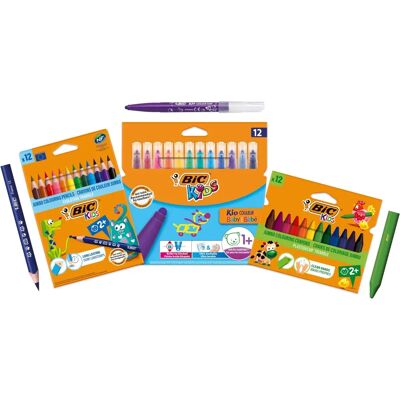 BIC Kids Colouring Kit - Triangle Eco-Pencils for Under 5 BIC Kids Colouring Kit - Triangle Eco-Pencils for Under 5