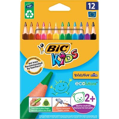 BIC Kids Evolution Mehrfarbige Dreieckige Buntstifte - Buntstifte BIC Kids Evolution Mehrfarbige Dreieckige Buntstifte - Buntstifte