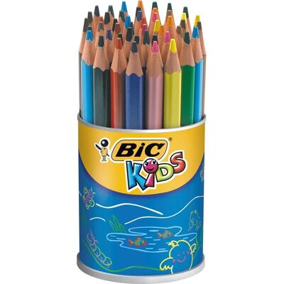 Crayons Triangulaires BIC Kids Evolution - 48 pièces - Publicité Crayons Triangulaires BIC Kids Evolution - 48 pièces - Publicité