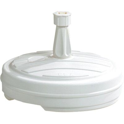 EDA Weißer Runder Sonnenschirmständer - 13L - Für Stangen 18-32mm EDA Weißer Runder Sonnenschirmständer - 13L - Für Stangen 18-32mm