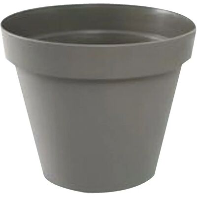 Merk EDA Model Ø 30 x 26 cm Ronde Taupe - Plantvat Merk EDA Model Ø 30 x 26 cm Ronde Taupe - Plantvat