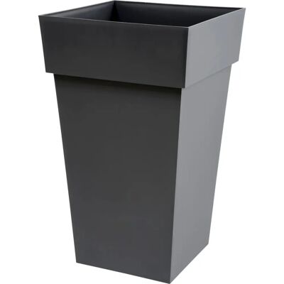 Maceta Cuadrada Eda Tuscan Gris Antracita - 39x39x65cm Maceta Cuadrada Eda Tuscan Gris Antracita - 39x39x65cm