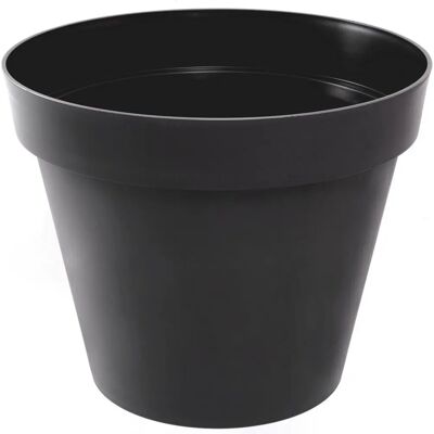 Pot Toscane de Eda Plastiques - 6L - Ø25x20,6cm - Anthracite Pot Toscane de Eda Plastiques - 6L - Ø25x20,6cm - Anthracite