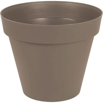 Pot de fleurs Toscane 80cm Taupe - Résistant au gel et UV - 170L - Publicité Pot de fleurs Toscane 80cm Taupe - Résistant au gel et UV - 170L - Publicité