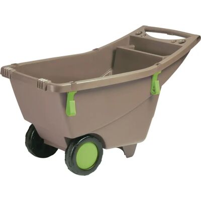 EDA Taupe Ogródzka Taczka - 140L, Stabilna & Recyklingowa EDA Taupe Ogródzka Taczka - 140L, Stabilna & Recyklingowa