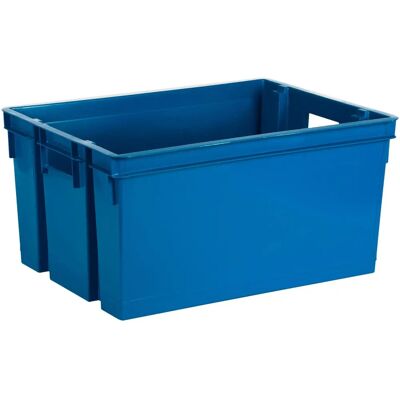 Citerne de rangement Eda 50L - Bleu, Empilable, Robuste Citerne de rangement Eda 50L - Bleu, Empilable, Robuste