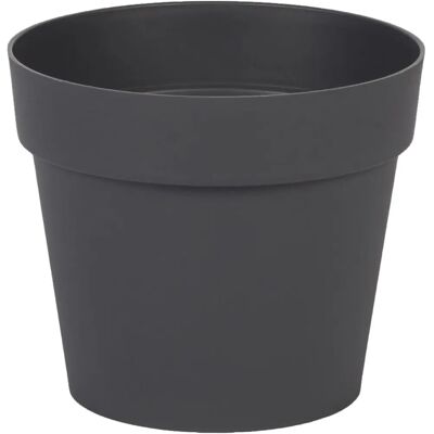 Eda Plastiques Toscane 13x11.6cm Anthraciet Plant Pot - Plant Type Eda Plastiques Toscane 13x11.6cm Anthraciet Plant Pot - Plant Type