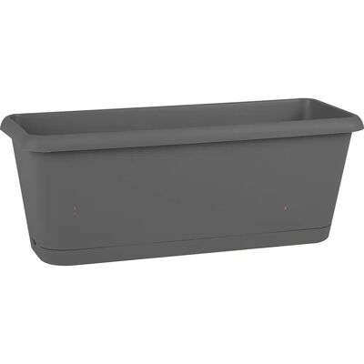 Eda Plastiques Chorus 40cm Bloempot - Antraciet - Planter Eda Plastiques Chorus 40cm Bloempot - Antraciet - Planter