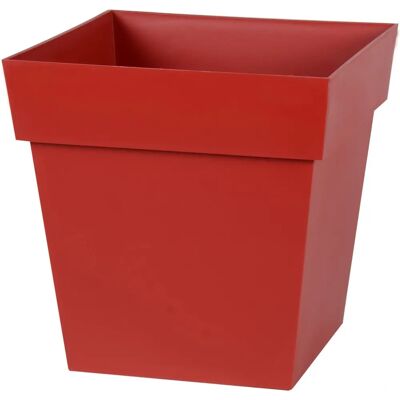 Pot de fleurs carré EDA Rouge - Résistant aux chocs 32x32x32 cm - Publicité Pot de fleurs carré EDA Rouge - Résistant aux chocs 32x32x32 cm - Publicité