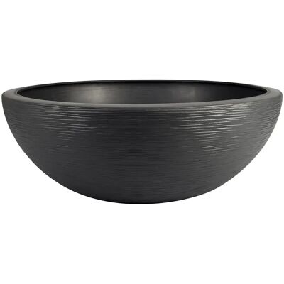EDA Graphit Pflanzkübel - UV-beständig - 39L - Ø 59cm - Dunkelgrau - Gartendekoration EDA Graphit Pflanzkübel - UV-beständig - 39L - Ø 59cm - Dunkelgrau - Gartendekoration