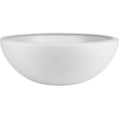 Pot de fleurs EDA 59cm Plastique Blanc Circulaire - Publicité Pot de fleurs EDA 59cm Plastique Blanc Circulaire - Publicité