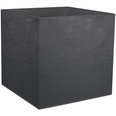 Vaso da fiori quadrato Volcania - 57L - Antracite - EDA Plastiques Vaso da fiori quadrato Volcania - 57L - Antracite - EDA Plastiques