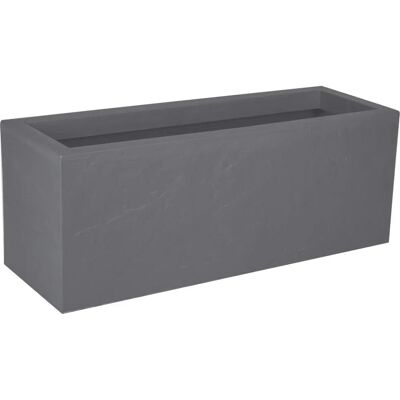 Vaso da giardino effetto pietra in plastica - 25L - Grigio Vaso da giardino effetto pietra in plastica - 25L - Grigio