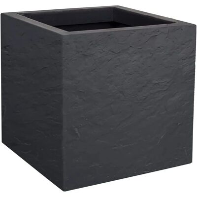 Eda Plastiques Gartentopf - 21L - Anthrazit - 29.5x29.5x29.5cm Eda Plastiques Gartentopf - 21L - Anthrazit - 29.5x29.5x29.5cm